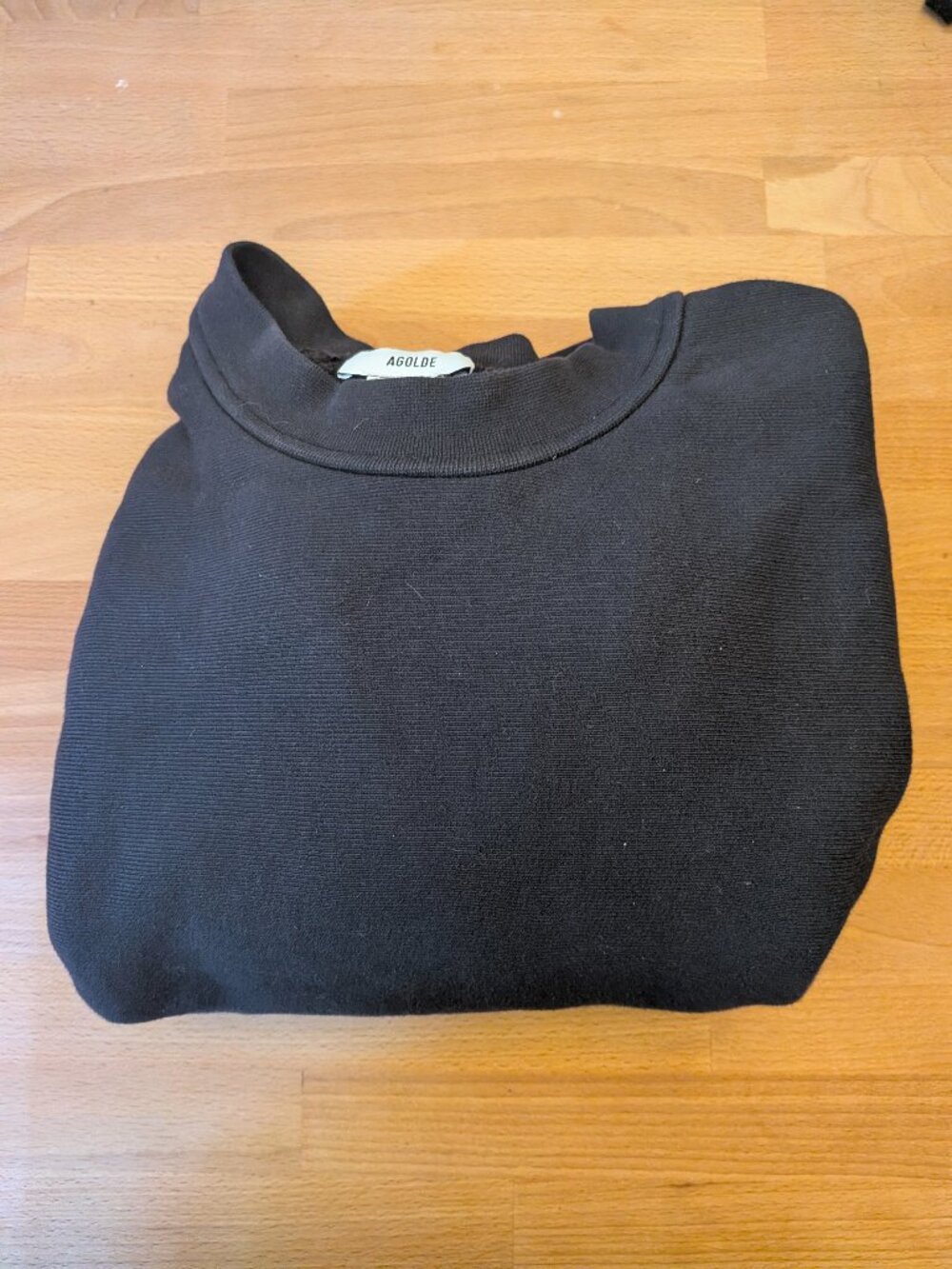 Agolde cropped Kit sweatshirt washed black